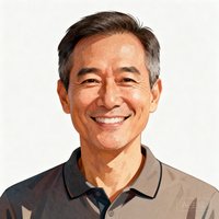 一位中年男性用户头像，短发，穿着Polo衫，面带自信微笑